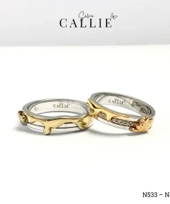 N533 - N534: Nhẫn Bạc Thiết Kế Callie Silver Gấu Pooh Và Mật