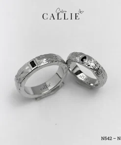 Alternative view of N542 - N543: Nhẫn Bạc Thiết Kế Callie Silver Viên Chủ