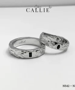 N542 - N543: Nhẫn Bạc Thiết Kế Callie Silver Viên Chủ