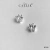 BT215 - Bông Tai Bạc Callie Silver 1 Viên 4li đá CZ 6 chấu
