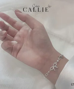 Alternative view of LT193 - Lắc tay bạc Callie Silver nơ đính đá