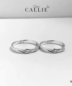 Alternative view of N561 - Nhẫn Bạc Thiết Kế Callie Silver Đai Xoắn