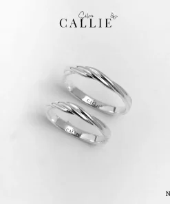 N561 - Nhẫn Bạc Thiết Kế Callie Silver Đai Xoắn