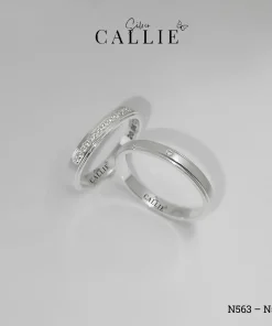 N563 - N564: Nhẫn Bạc Thiết Kế Callie Silver Đính Đá