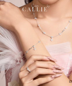 Alternative view of LT194 - Lắc tay bạc Callie Silver cỏ 4 lá mini