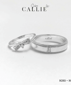 Alternative view of N606 - N293: Nhẫn Bạc Thiết Kế Callie Silver Đá Chữ Nhật Và Nơ