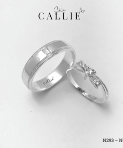 N606 - N293: Nhẫn Bạc Thiết Kế Callie Silver Đá Chữ Nhật Và Nơ