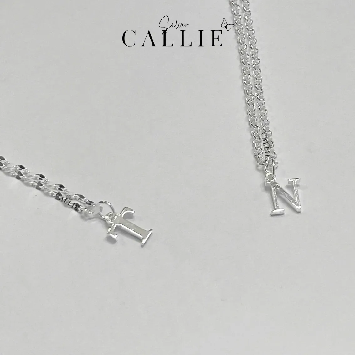 Dây Chuyền Bạc Callie Silver Mặt Chữ Cái - Image 2