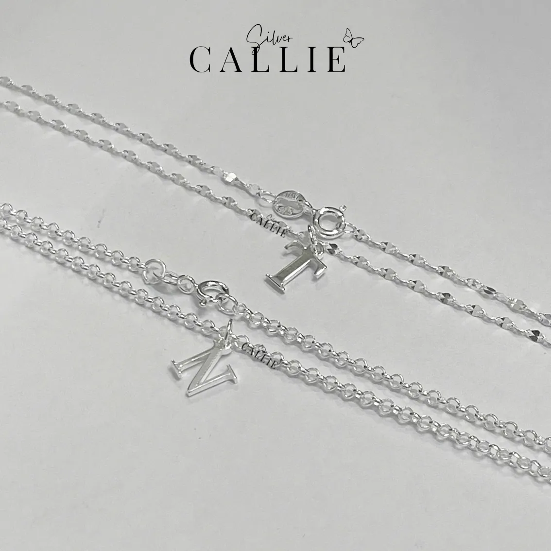 Dây Chuyền Bạc Callie Silver Mặt Chữ Cái - Image 4