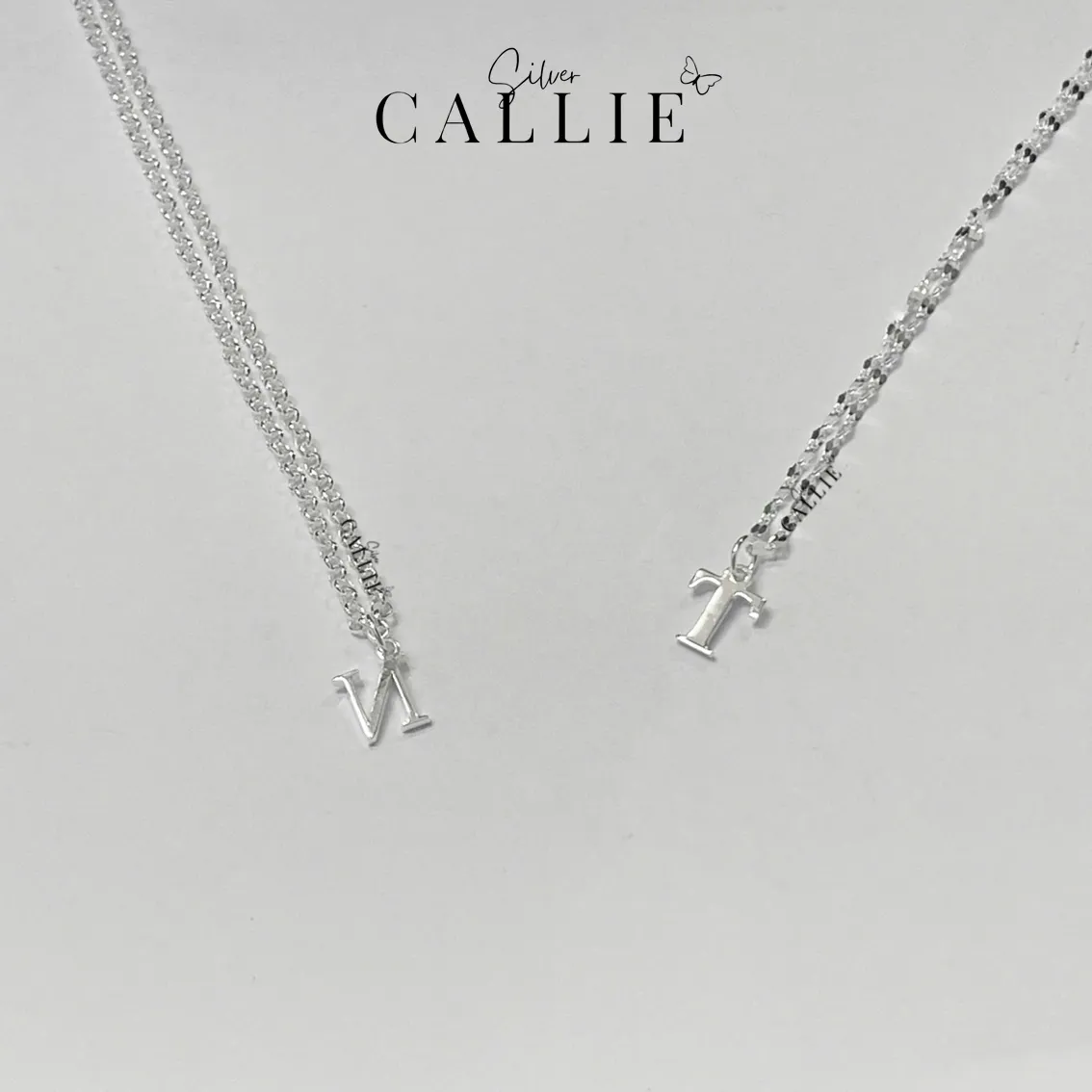 Dây Chuyền Bạc Callie Silver Mặt Chữ Cái - Image 6