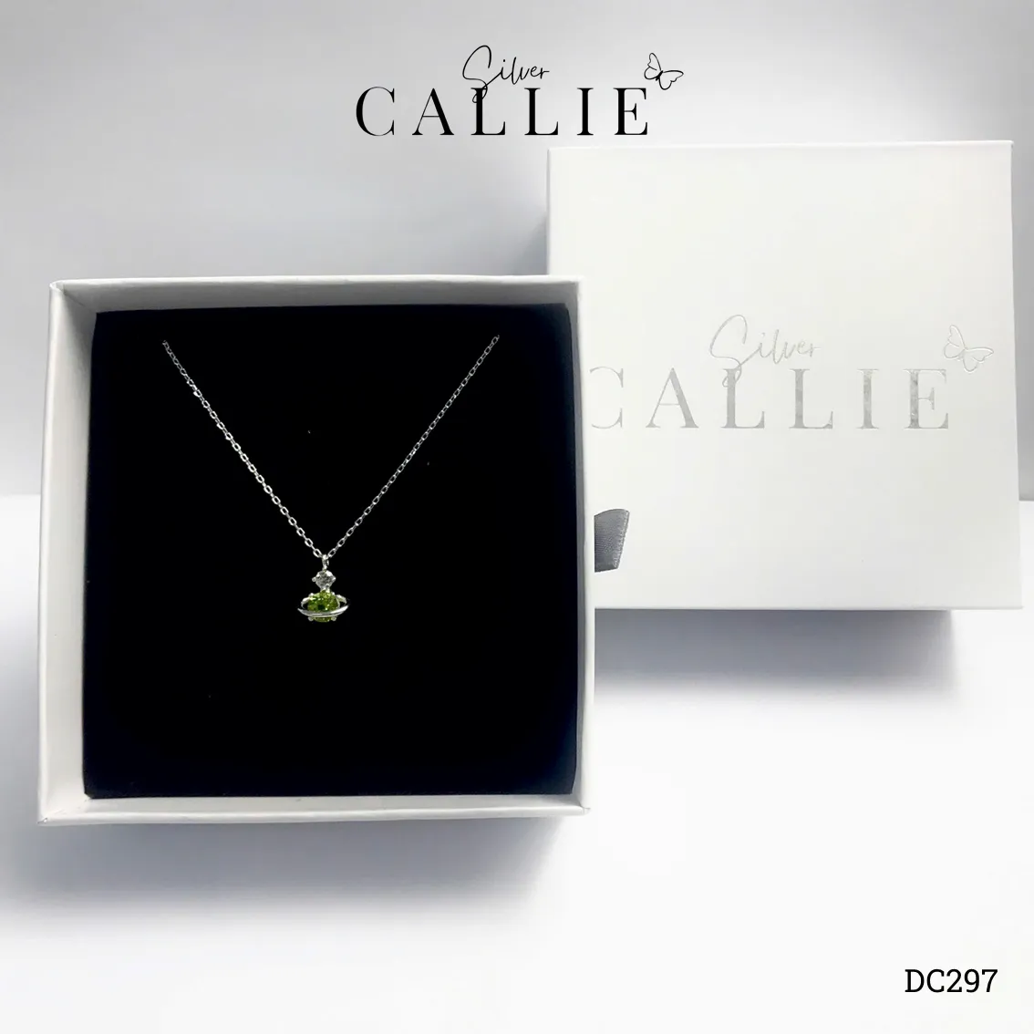 DC297 - Dây Chuyền Bạc Thiết Kế Callie Silver Đá Peridot - Hình ảnh 7