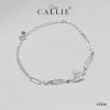 LT234 - Lắc tay bạc Callie Silver bướm đính đá và bi