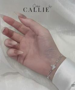 Alternative view of LT234 - Lắc tay bạc Callie Silver bướm đính đá và bi