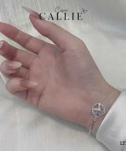 Alternative view of LT240 - Lắc tay bạc Callie Silver vòng tròn đuôi cá