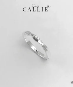 Alternative view of N632 - Nhẫn Bạc Thiết Kế Callie Silver 2 Vòng Xoắn
