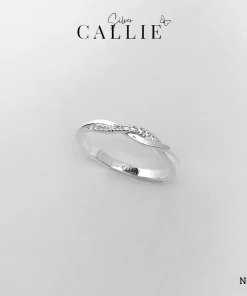N632 - Nhẫn Bạc Thiết Kế Callie Silver 2 Vòng Xoắn