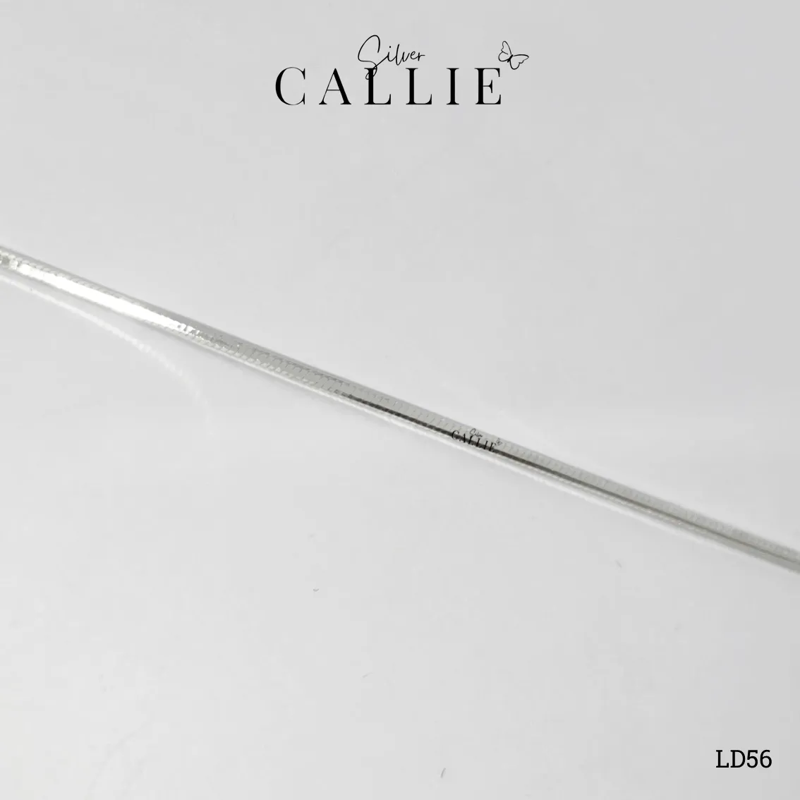 LD56 - Lắc Tay Đôi Bạc Callie Silver Dây Mì 1li1 - Hình ảnh 6