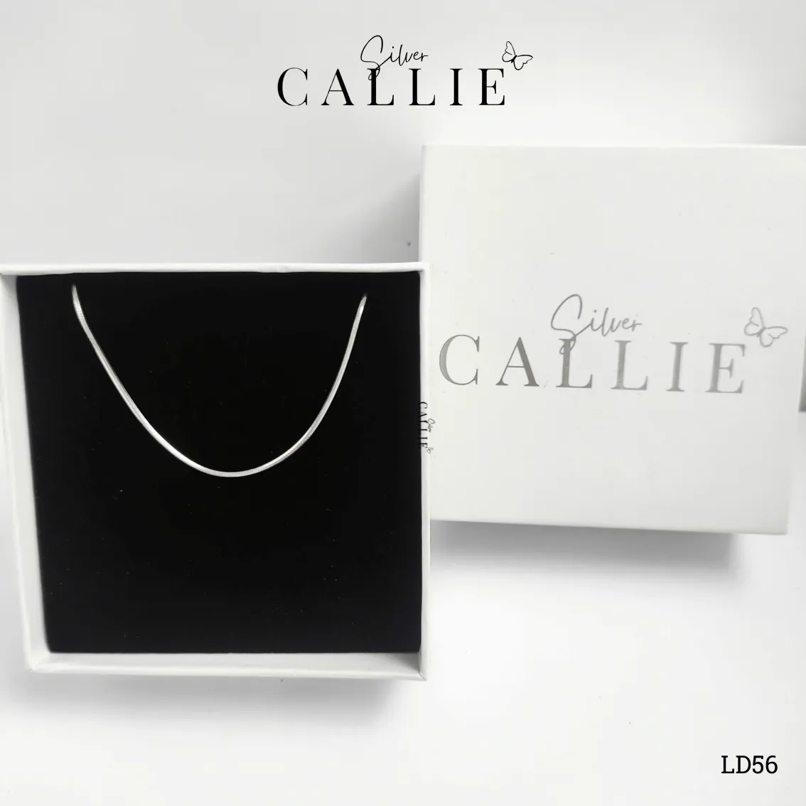 LD56 - Lắc Tay Đôi Bạc Callie Silver Dây Mì 1li1 - Hình ảnh 7