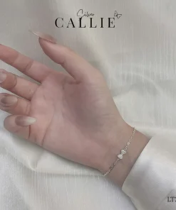 Alternative view of LT244 - Lắc tay bạc Callie Silver nơ nhỏ đính đá