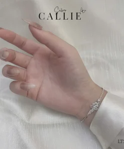 Alternative view of LT246 - Lắc tay bạc Callie Silver hoa đá và bướm