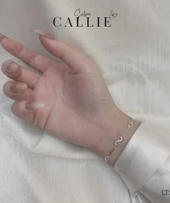 Alternative view of LT249 - Lắc tay bạc Callie Silver vô cực nối trái tim