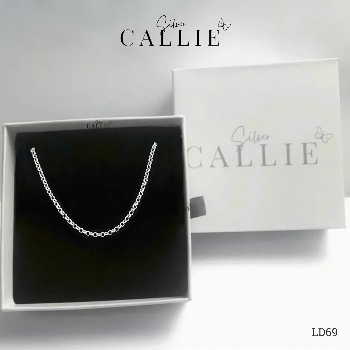 LD69 - Lắc tay bạc đôi Callie Silver dây tròn 2li4 - Hình ảnh 8
