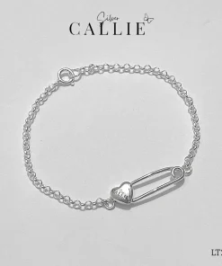 LT269 - Lắc Tay Bạc Callie Silver Safety Pin