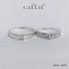 N774 - N775: Nhẫn bạc đôi Callie Silver 1 viên chủ
