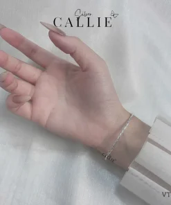 Alternative view of VT167 - Vòng Tay Bạc Callie Silver Dây Đan Ba
