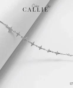 LT281 - Lắc Tay Bạc Callie Silver Xi Kim Ngôi Sao Đính Đá