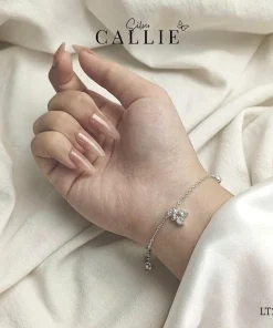 Alternative view of LT286 - Lắc Tay Bạc Callie Silver Cherry Đính Đá