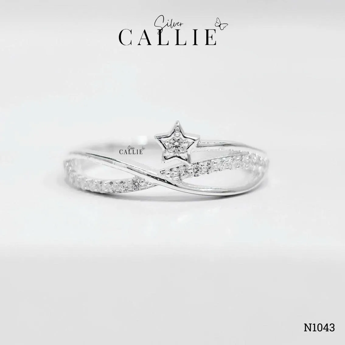 N1043 - Nhẫn bạc Callie Silver ngôi sao vô cực - Image 5