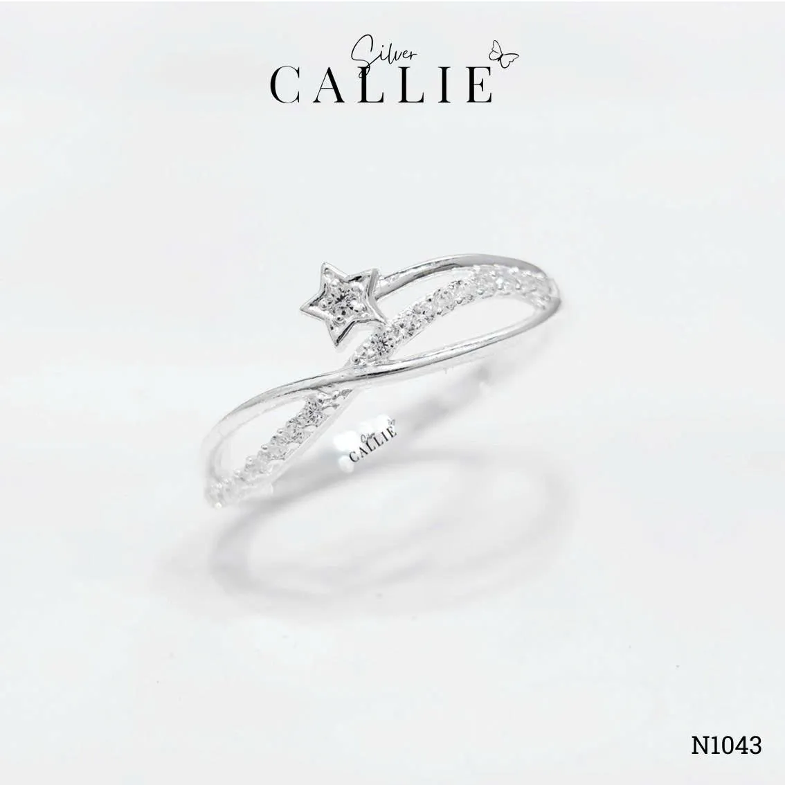 N1043 - Nhẫn bạc Callie Silver ngôi sao vô cực - Image 6