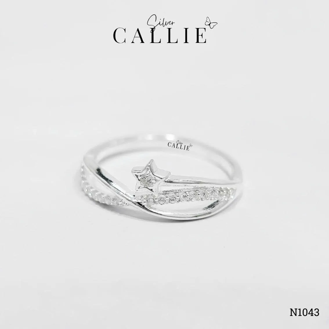 N1043 - Nhẫn bạc Callie Silver ngôi sao vô cực - Image 7
