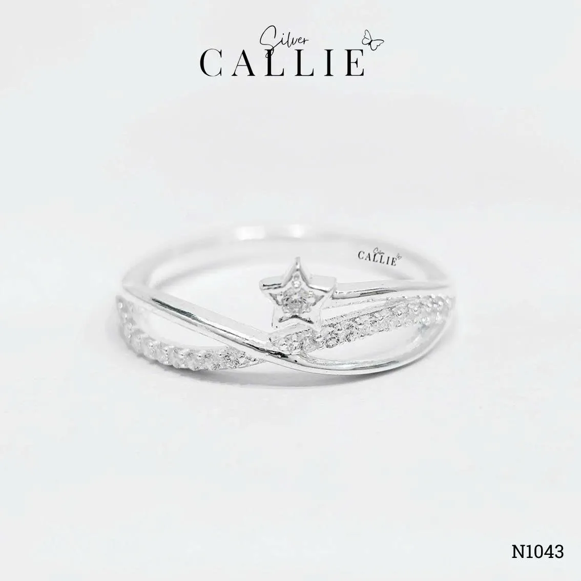 N1043 - Nhẫn bạc Callie Silver ngôi sao vô cực - Image 9