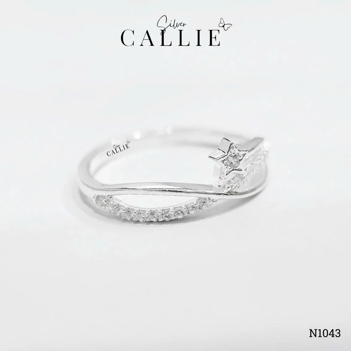 N1043 - Nhẫn bạc Callie Silver ngôi sao vô cực - Image 3