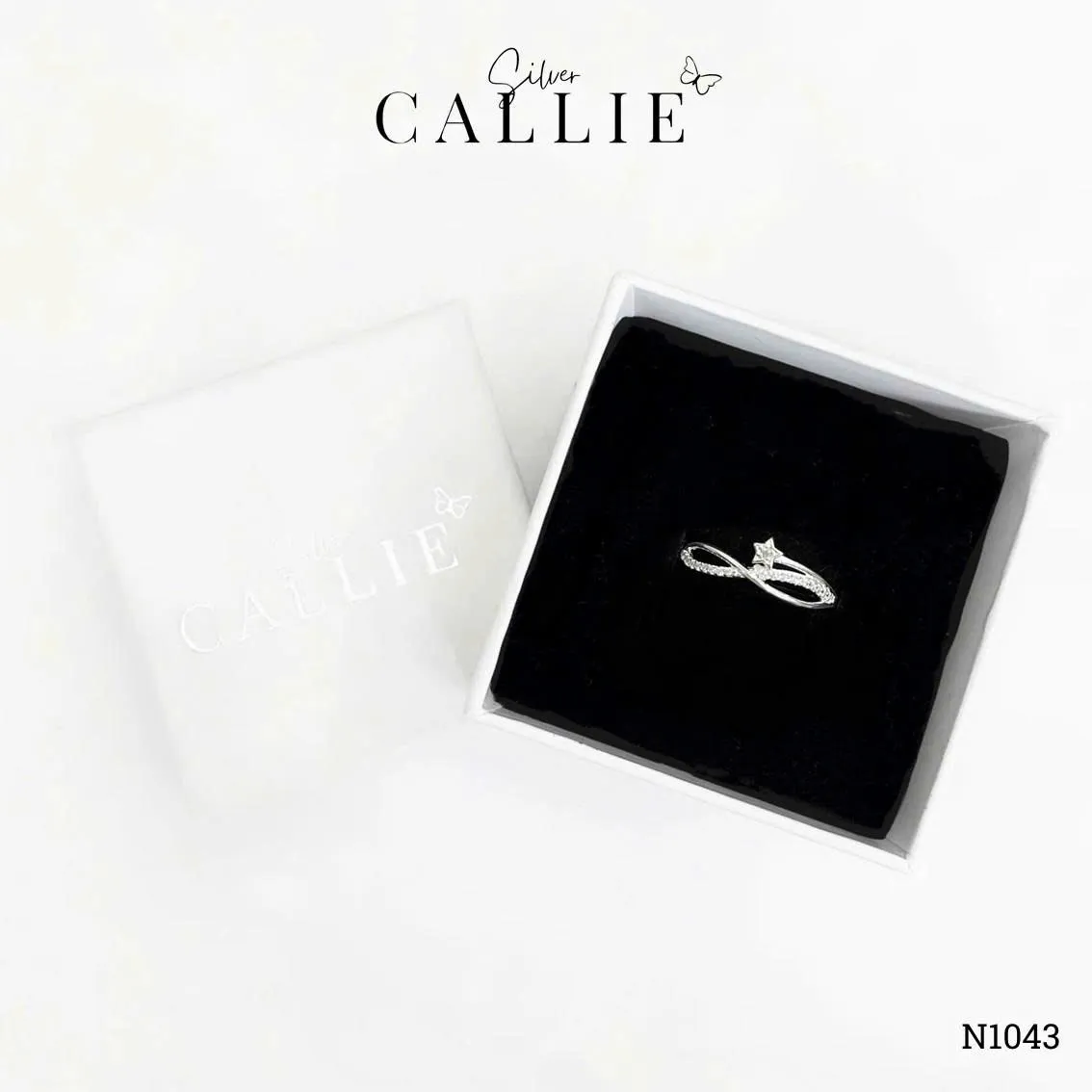 N1043 - Nhẫn bạc Callie Silver ngôi sao vô cực - Image 10