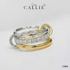 N984 - Nhẫn Bạc Thiết Kế Callie Silver 3 Vòng