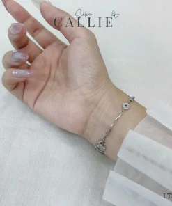 Alternative view of LT342 - Lắc tay bạc Callie Silver xi kim ngựa và kim tiền