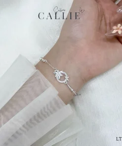 Alternative view of LT353 - Lắc tay bạc Callie Silver vòng hoa nguyệt quế
