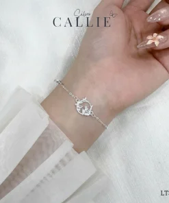 Alternative view of LT354 - Lắc tay bạc Callie Silver vòng hoa anh đào