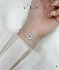 Alternative view of LT355 - Lắc tay bạc Callie Silver én xuân hồng