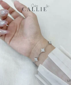 Alternative view of LT360 - Lắc Tay Bạc Callie Silver tứ giác xi kim