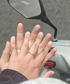 Alternative view of N1070 - Nhẫn Bạc Thiết Kế Callie Silver Bo Trơn Bảng 2li