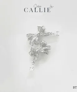 Alternative view of BT272 - Bông Tai Bạc Callie Silver Cô Dâu
