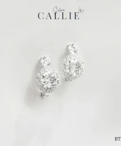 Alternative view of BT273 - Bông Tai Bạc Callie Silver Cô Dâu