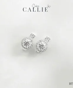 BT273 - Bông Tai Bạc Callie Silver Cô Dâu