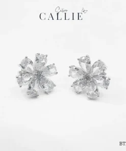 BT277 - Bông Tại Bạc Callie Silver Cô Dâu Hoa Anh Đào