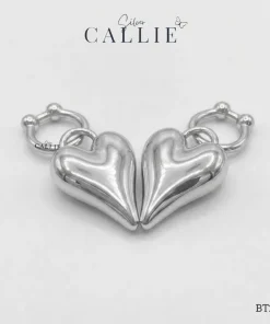 BT279 - Khoen thiết kế Callie Silver Trái Tim Trơn