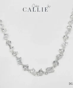 DC407 - Dây Chuyền Bạc Callie Silver Cô Dâu MixCut